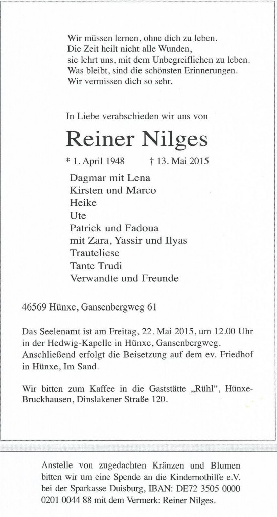 Trauerkarte Reiner Nilges 001